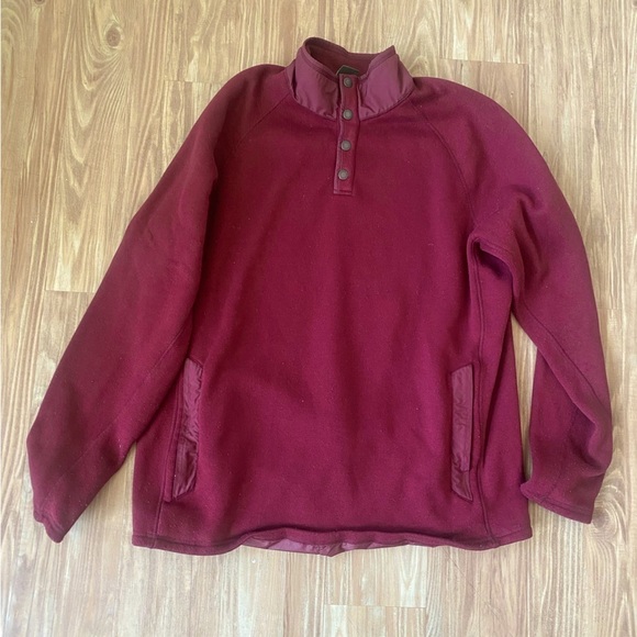 Timberland Long Sleeve Button Snapped Crewneck - Picture 1 of 7
